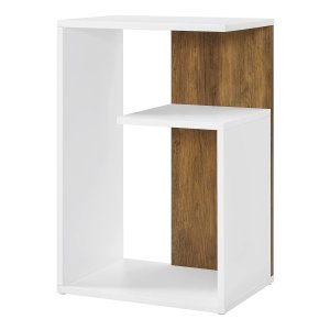 Bijzettafel Rond, Kleine Tafel, Salontafel Klein, Woonkamertafel Met Mand Van Stof, Nachtkastje