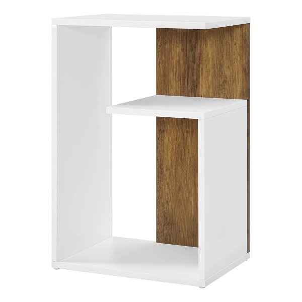 Bijzettafel Rond, Kleine Tafel, Salontafel Klein, Woonkamertafel Met Mand Van Stof, Nachtkastje