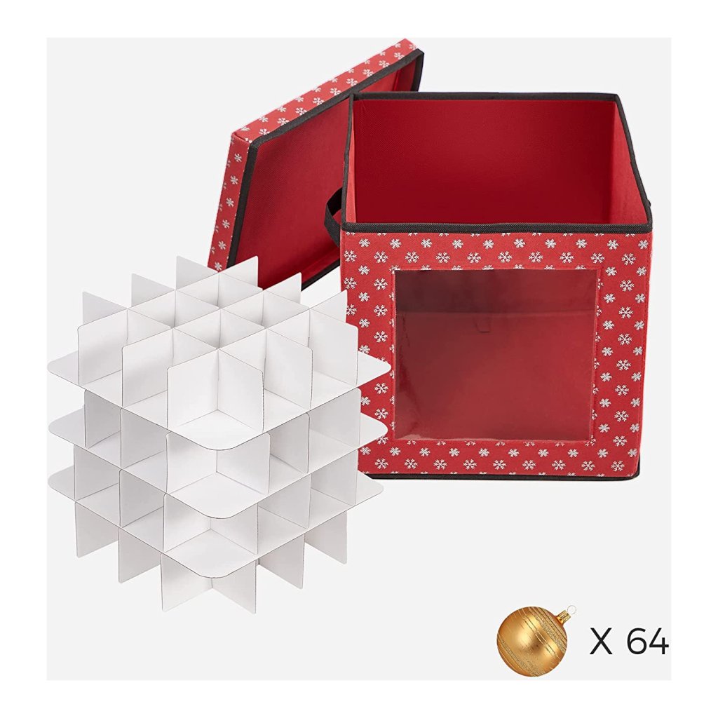 5x opbergdozen voor 32 kerstballen