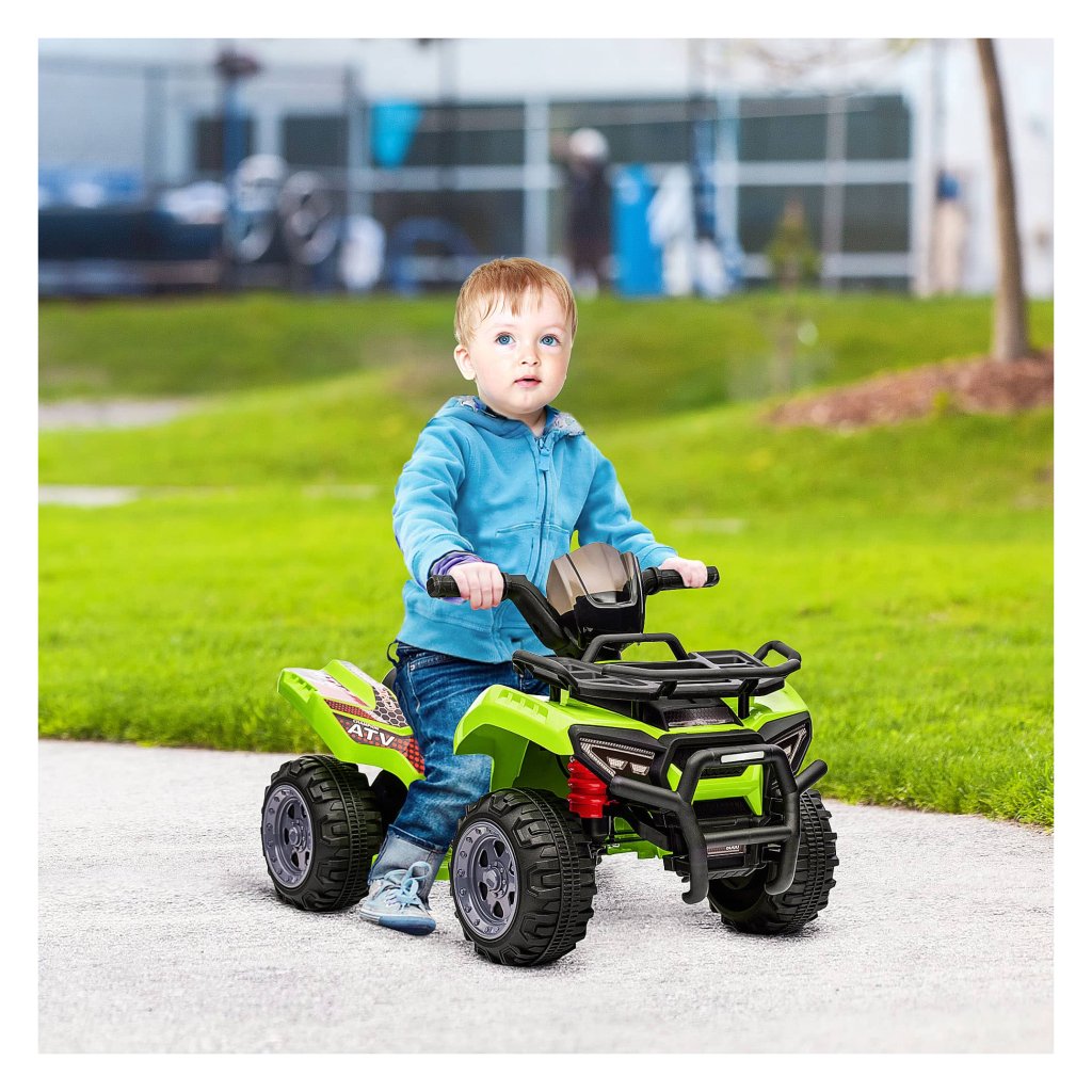 HOMCOM Elektrisch kinderquad, 2,5 km/u, voor- & achteruit, voor 18-36