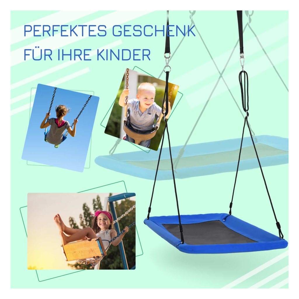 Nestschommel 120 cm - ronde schommel - max 300 kg - verstelbaar