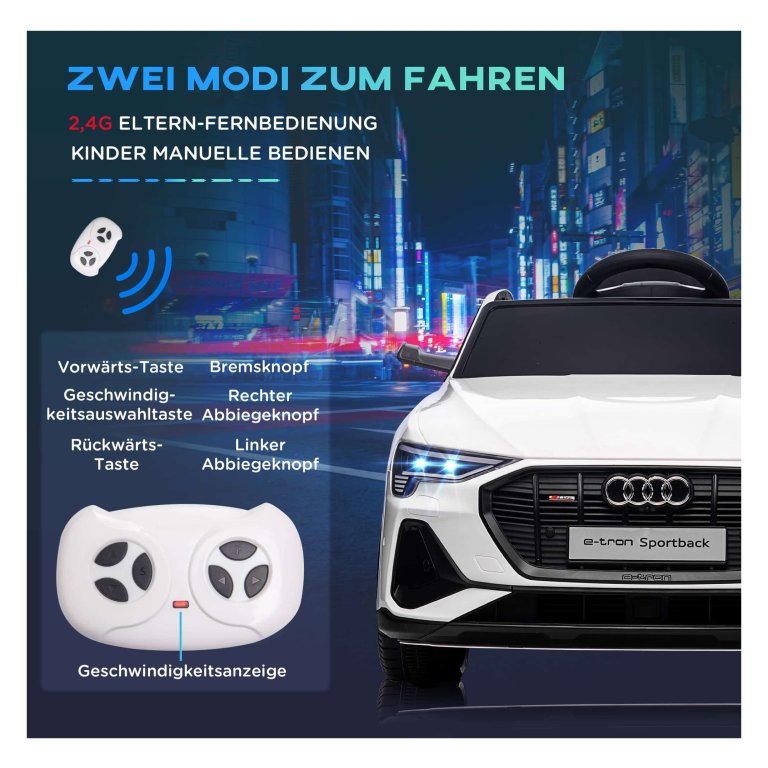 COSTWAY Elektrische auto voor kinderen, 12 V elektrische kinderauto met