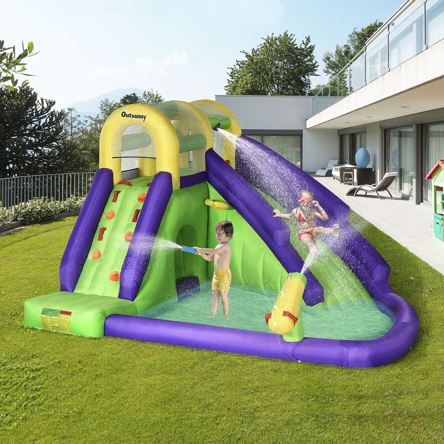Springkasteel Zaza Home Opblaasbaar Springkasteel Met Blower Springkasteel Met ...
