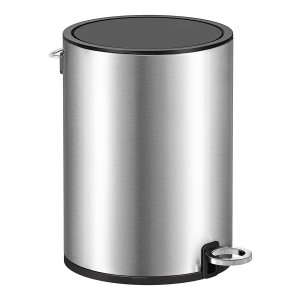 Cosmetica-Emmer, 3 Liter, Vuilnisemmer Badkamer, Kleine Afvalemmer Met Deksel, Softclose, Uitneembare Binnenemmer Van Kunststof