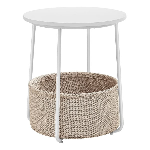 Nachtkastje Met Ledverlichting, Bijzettafel, Ä°nstelbare Kleuren, Salontafel Met 3 Laden, Nachtkastje Voor Slaapkamer, Woonkamer, Modern, Wit