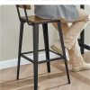 VASAGLE ALINRU Barkruk Set Van 2, Barstoelen, Keukenstoelen In Industrieel Ontwerp Met Voetsteun 40 X 30 X 65 Cm Voor Keuken Woonkamer Feestkelder Vintage Bruin Zwart VASAGLE ALINRU Barkruk Set Van 2, Barstoelen, Keukenstoelen In Industrieel Ontwerp Met Voetsteun 40 X 30 X 65 Cm Voor Keuken Woonkamer Feestkelder Vintage Bruin Zwart