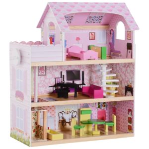 Speelgoed, Kinder Houten, Meisjes, meubels en accessoires, poppenhuis, Poppenhuis Poppenhuis, speelgoed