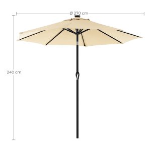 Ronde Juskys Antraciet Zweefparasols kopen? | Vergelijk