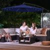 SONGMICS Parasol met LED zonneverlichting SONGMICS Parasol met LED zonneverlichting