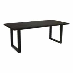 Eetkamertafel- Exotisch Hout Magnolia- 180X90Cm- Zwart