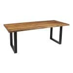 Eetkamertafel- Exotisch Hout Magnolia- 200X100Cm- Natuurlijk