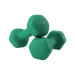 dumbbell set, gym, hexagon, krachttraining voor dames, matte afwerking, met dumbbell stand, neopreen coating, SYL68GN, thuis
