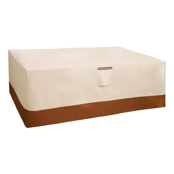 Afdekhoes Voor Tuinmeubelset (Tafel En Stoelen), Waterdicht En Kleurecht, Voor Buiten, Beige