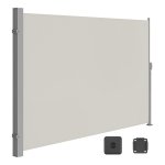 Zijluifel, Uittrekbaar, İnkijkbescherming, Zonwering, Ondoorzichtig, Zijrolgordijn, Voor Balkon, Terras En Tuin, Beige