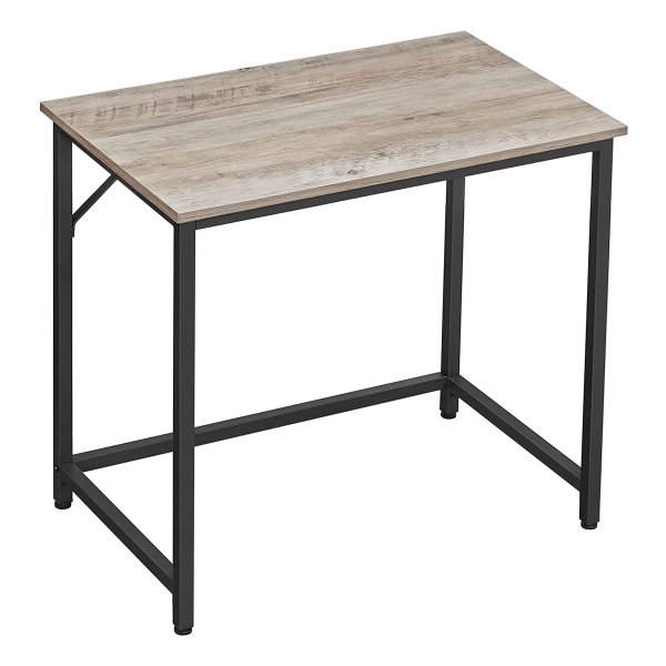 Bureau, Computertafel, Eenvoudige Opbouw, Staal, İndustrieel Design, Greige-Zwart