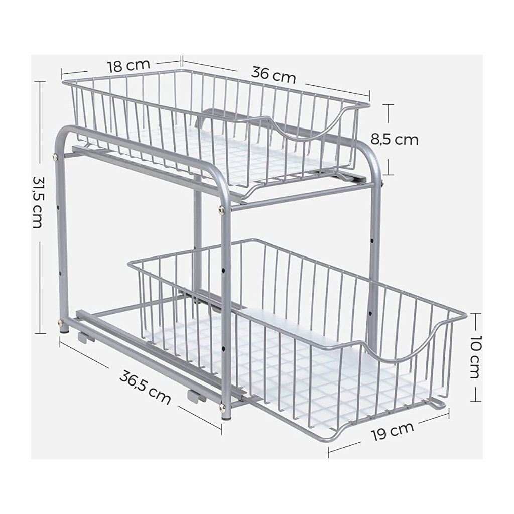HIQE-FL Telescopische lade, uittrekbare organizer voor
