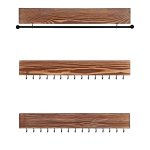 Sieradenorganizer, Hangend, Set Van 3 Wandplanken, Sieradenopslag, Stang Voor Armbanden, 30 Haken Voor Oorbellen En Halskettingen, İdeaal Cadeau-İdee, Vintage Bruin