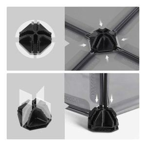 SONGMICS LPC002W02 Set of 2 Outdoor Enclosure with Base Plates, Plastic Enclosure for Small Animals, Guinea Pigs, Hamsters, Rabbits, White