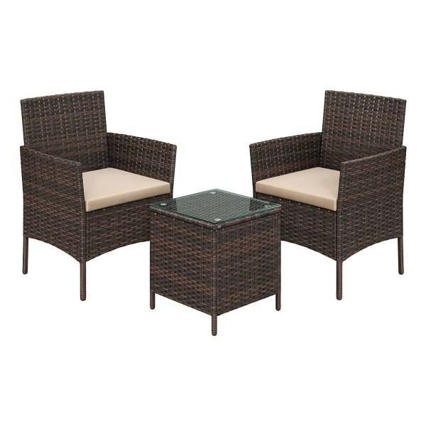 Polyrotan Tuinmeubelsets Voor Balkon, Terras En Achtertuin - Bruin En Taupe Serre Pe Rieten Meubels