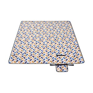 Picknickdeken, 200 X 200 Cm, Groot, Campingdeken, Voor Park, Tuin, Strand, Waterdicht, Machinewasbaar, Opvouwbaar, Kleurrijke Bladeren