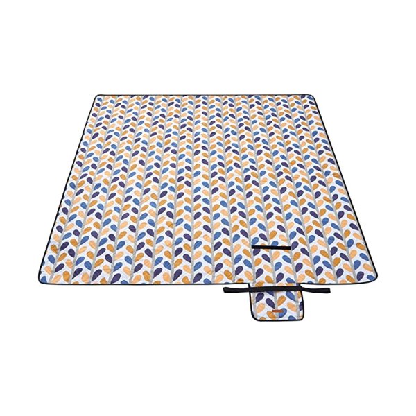 Picknickdeken, 200 X 200 Cm, Groot, Campingdeken, Voor Park, Tuin, Strand, Waterdicht, Machinewasbaar, Opvouwbaar, Kleurrijke Bladeren