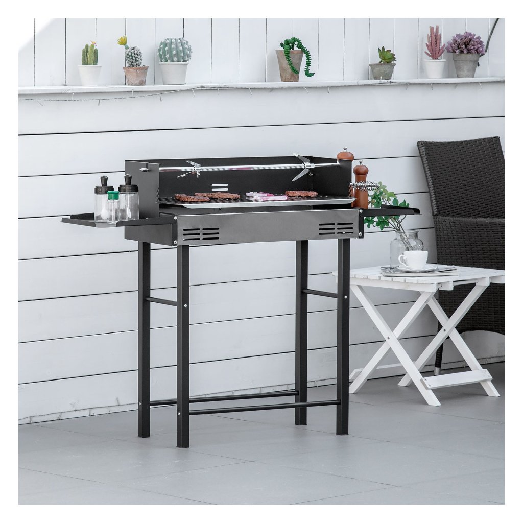 BitWa Robuust grillrooster van roestvrij staal, 100 x 60 cm, roestvrij grillrooster voor genieters en hobbykoks om lekker te grillen op barbecue of grillhaard