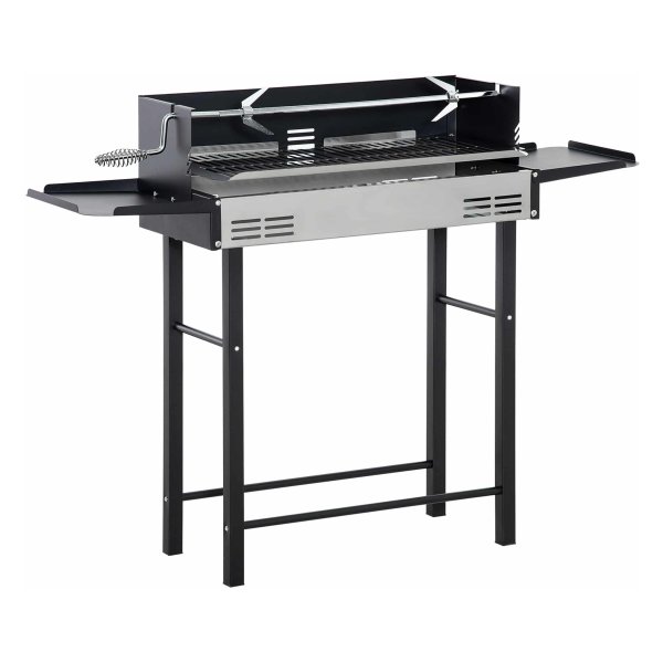 Grillrooster - Draaispitset - Roestvrij Staal, Zwart