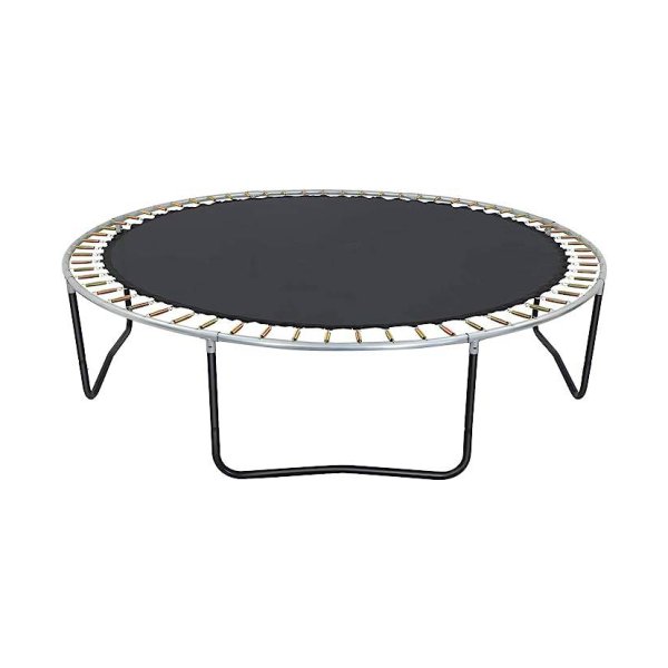 Springdoek trampoline, trampolinespringdoek, springmat, trampoline-accessoires, vervanging, zwart, STB8BK