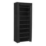 Schoenenrek Met 10 Niveaus Schoenenkast Schoenenrek 160 X 58 X 28 Cm Voor Ca. 27 Paar Schoenen,Groot, Zwart