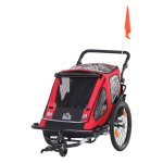 Kinderfietskarvariant - Inklapbaar en Opbergvak - Rood Zwart