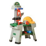 Kinderwerkbank - Zaza Home - Rollenspel speelgoed - Accessoires - Groen + grijs