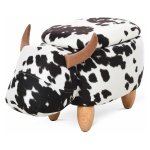 Dierenkruk - Luxe Huismerk - Opbergruimte - Dierenmotief - Zwart/Wit