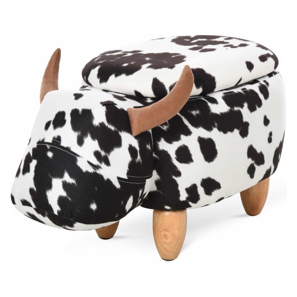Dierenkruk - Luxe Huismerk - Opbergruimte - Dierenmotief - Zwart/Wit