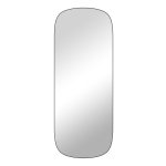 Gebogen Hoek Spiegelwand 120X47Cm - Zonder Lijst - Perfect Voor Slaapkamer, Woonkamer, Kleedkamer - Zwart