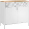 GREATMEET 31,5 inch H afsluitbare opbergkast, kleine vergrendelingskast met deuren en verstelbare planken, metalen garageopbergkasten, utiliteitskasten voor kantoor, thuis, garage, klaslokaal, zwart