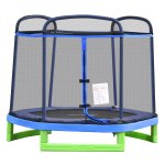 Trampoline - Veilige Binnen Trampoline - Dynamisch Springplezier - Blauw