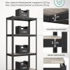 Étagère de Rangement à 4 Niveaux - SONGMICS - Style Industriel - Planches Réglables - Capacité 520 kg - Maison
