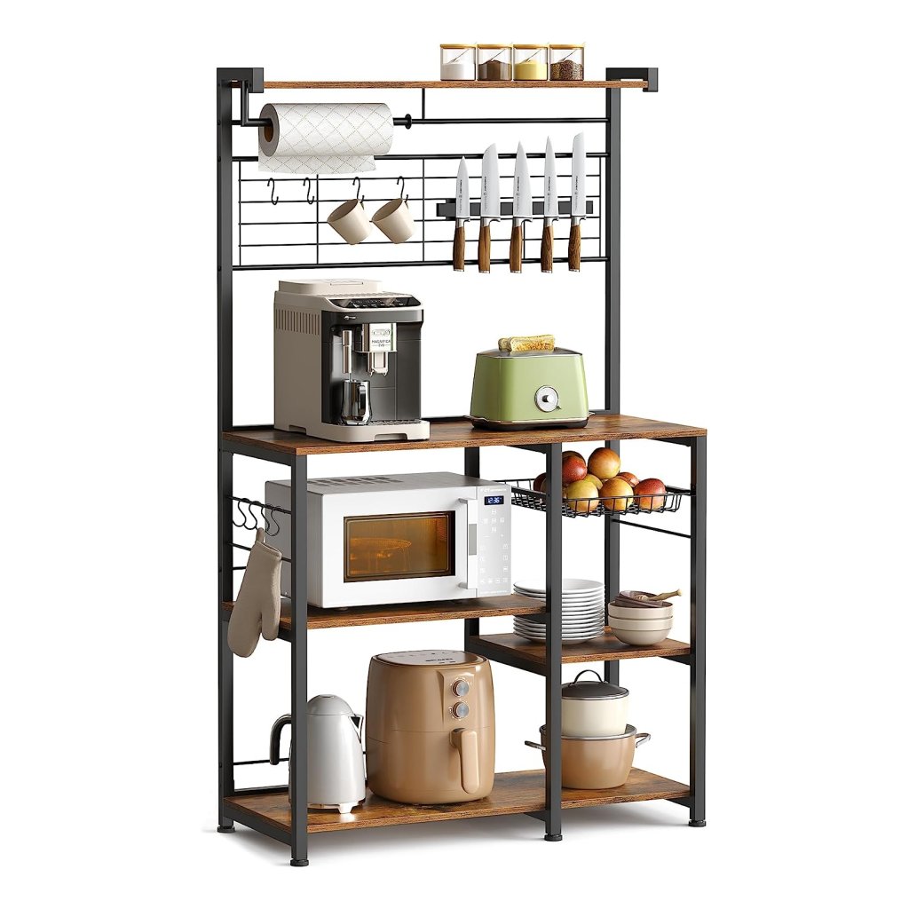 VASAGLE industrieel design staande plank met planken | SONGMICS THUIS