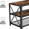 Tv-kast, Televisietafel, Lowboard Voor Televisie Tot 70 Inch Televisiekast Met Planken Stalen Frame Tv Rek Voor Woonkamer Slaapkamer Vintage