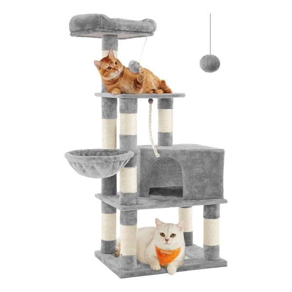 Kattenboom, Krabpaal, Stabiele Krabpaal, 138 Cm, Lichtgrijs