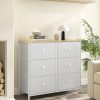 Relaxdays ladekast, HBD: ca. 87 x 84 x 30 cm, 5 lades, 2 planken, dressoir industrieel, slaapkamer, houtlook/zwart