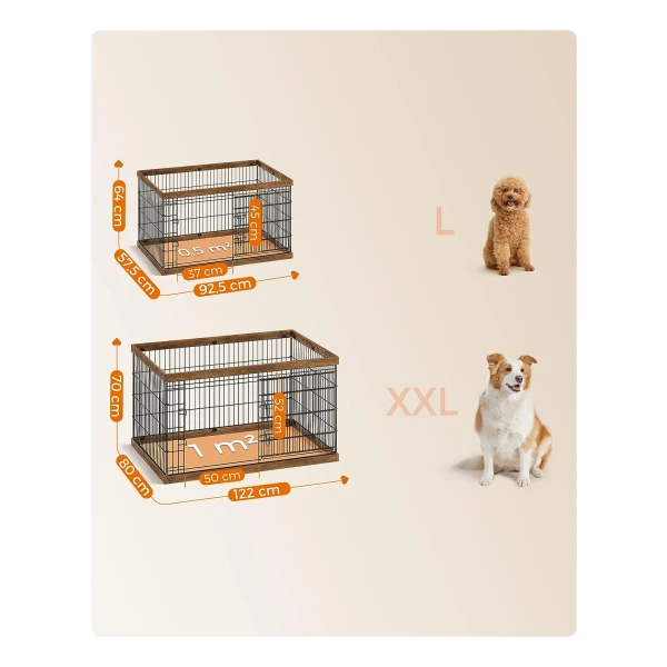 NORDRIVE N70052 Premium-Guard Trenngitter aus Stahl für Hunde und Tiere - Typ 2-990 x 240 mm