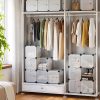15 Cube Diy Shelving System Plastic Cabinet met deuren in modieuze