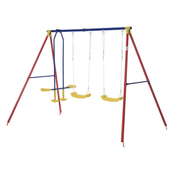 Schommelset - SwingKing - Verstelbaar frame - Inclusief wip - Blauw