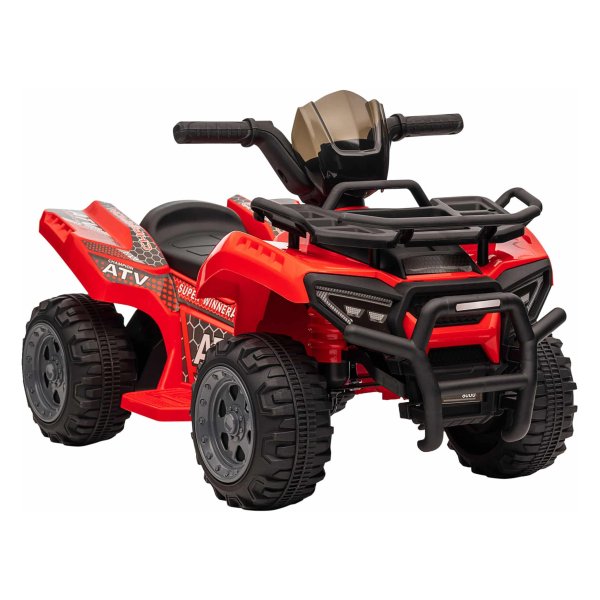 Elektrische kinderquad - Rode uitvoering - Metaal en plastic -