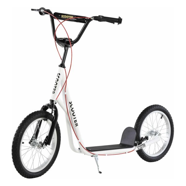 Kinderstep – Urban Wheels - Luchtbanden – Wit