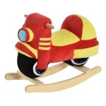 Hobbelpaard - Zaza Home - Motorgeluid - Handgrepen - Rood