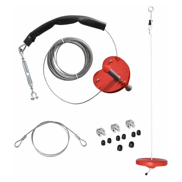 Zipline - Tuinplezier - Voor kinderen - Tot 150 kg - Groen