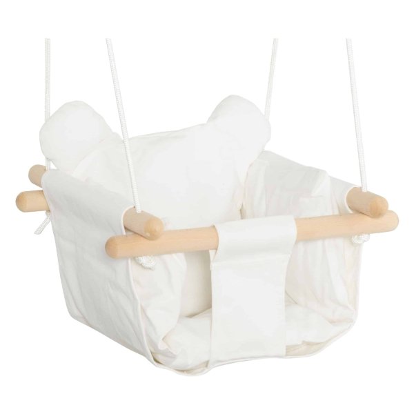 Babyschommel - Veilig babyzitje - Katoenen canvas - Grijs