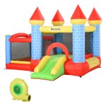 Springkasteel - HappyJump - Glijbaan - Kleurrijk